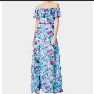 Floral long maxi Dress size 4